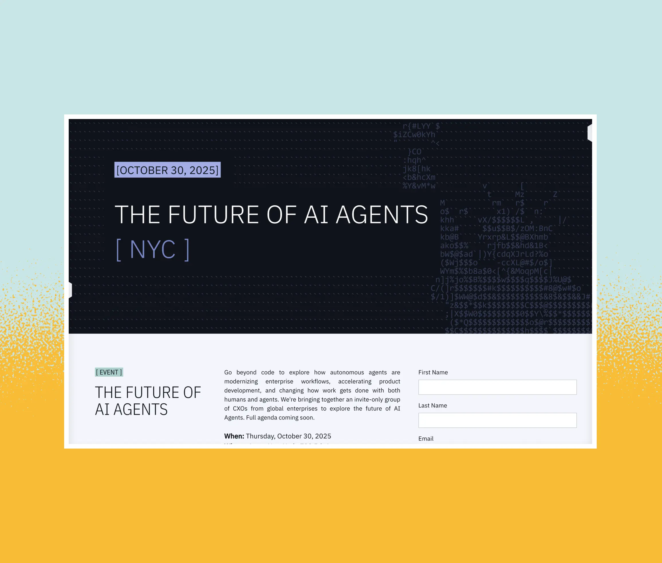 Cognition Landing Page Mockup