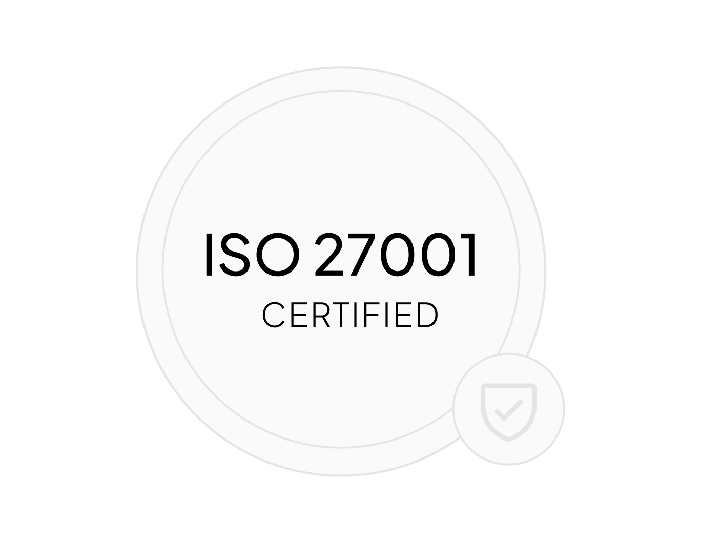 ISO 27001 certified badge