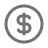 Dollar coin icon