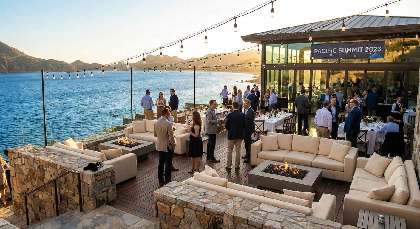 Exclusive luxury executive retreat venue with panoramic ocean views