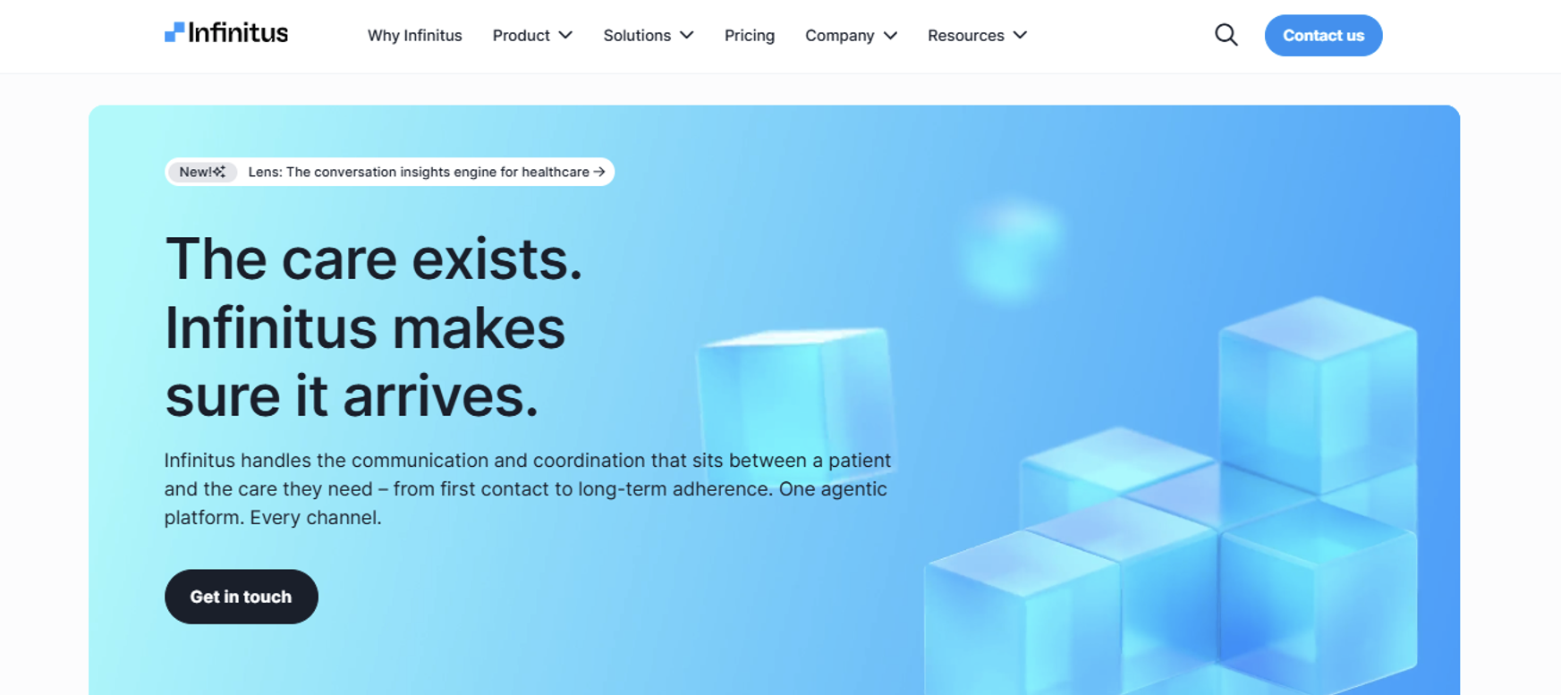 Infinitus homepage