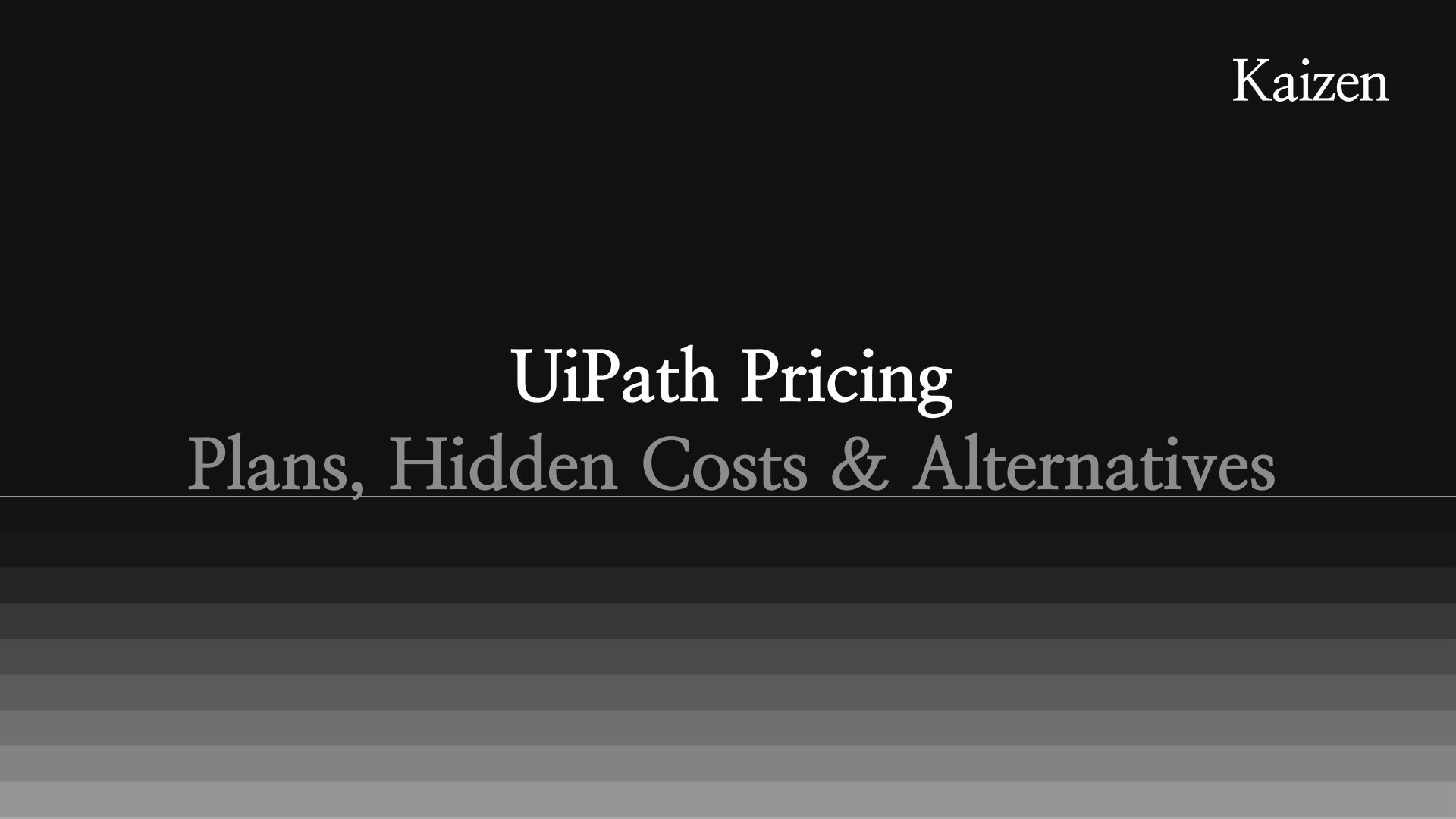 UiPath Pricing in 2026: Plans, Hidden Costs & Alternatives
