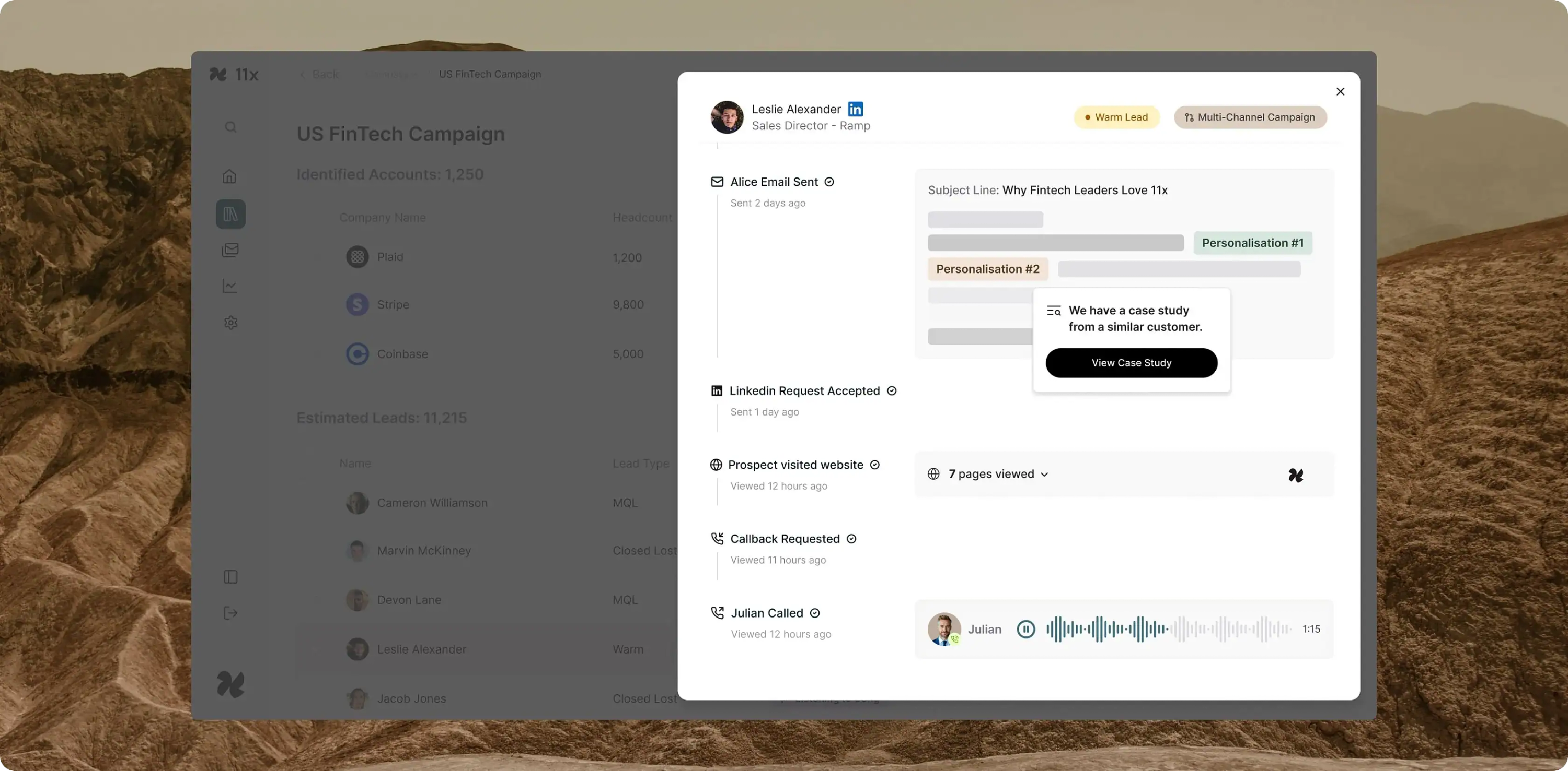 11x Platform - Personalize messaging