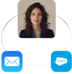 CRM dashboard interface