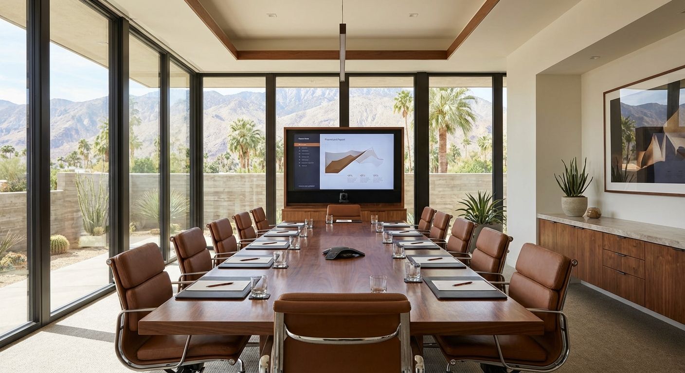 Executive meeting room Palm Springs resort