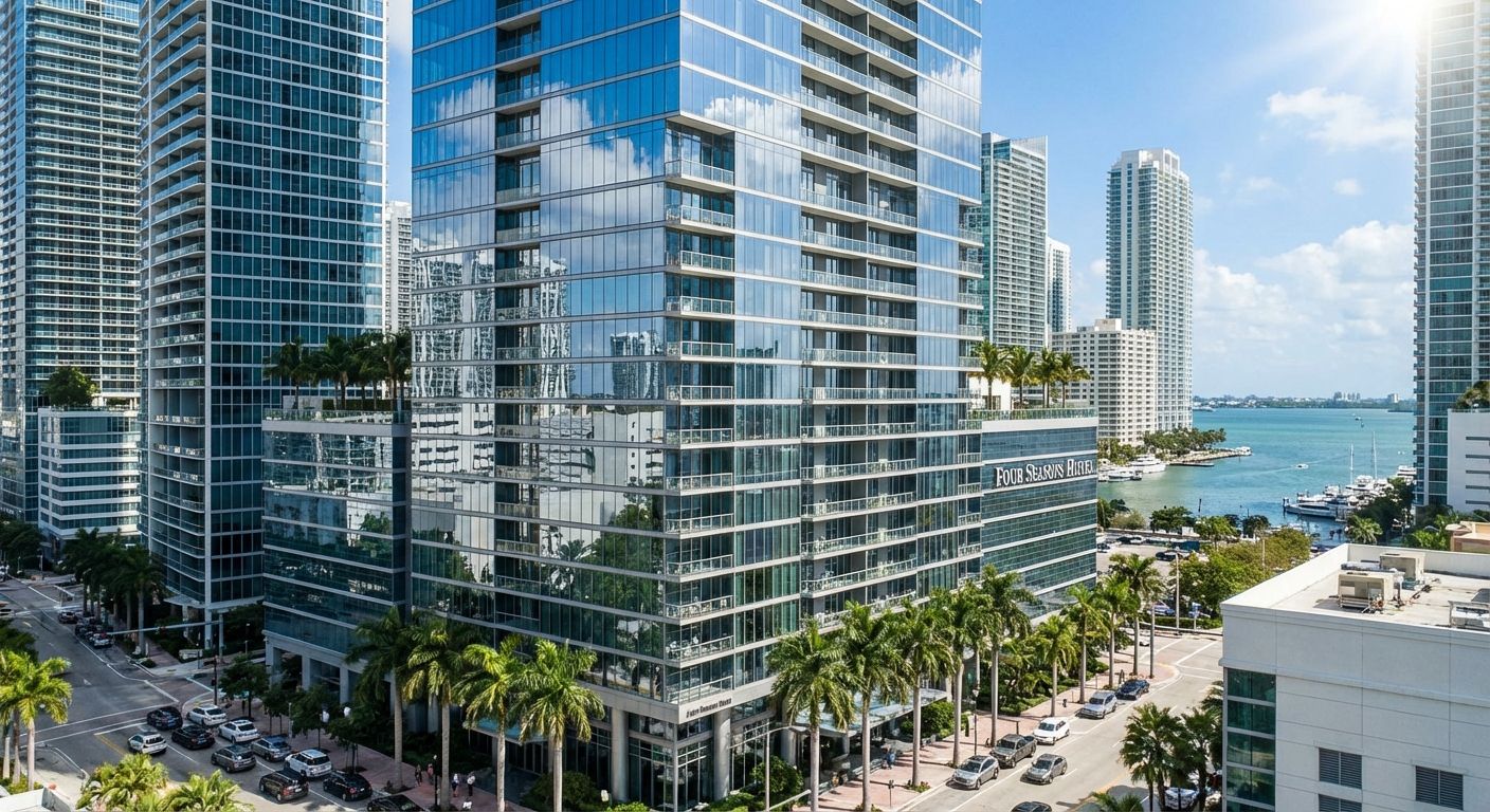 Four Seasons Hotel Miami exterior, Brickell