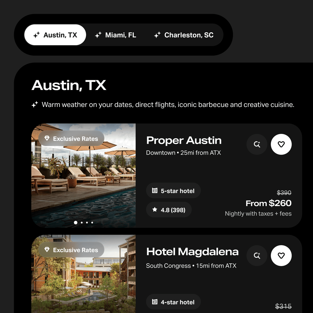 Find the best hotels.