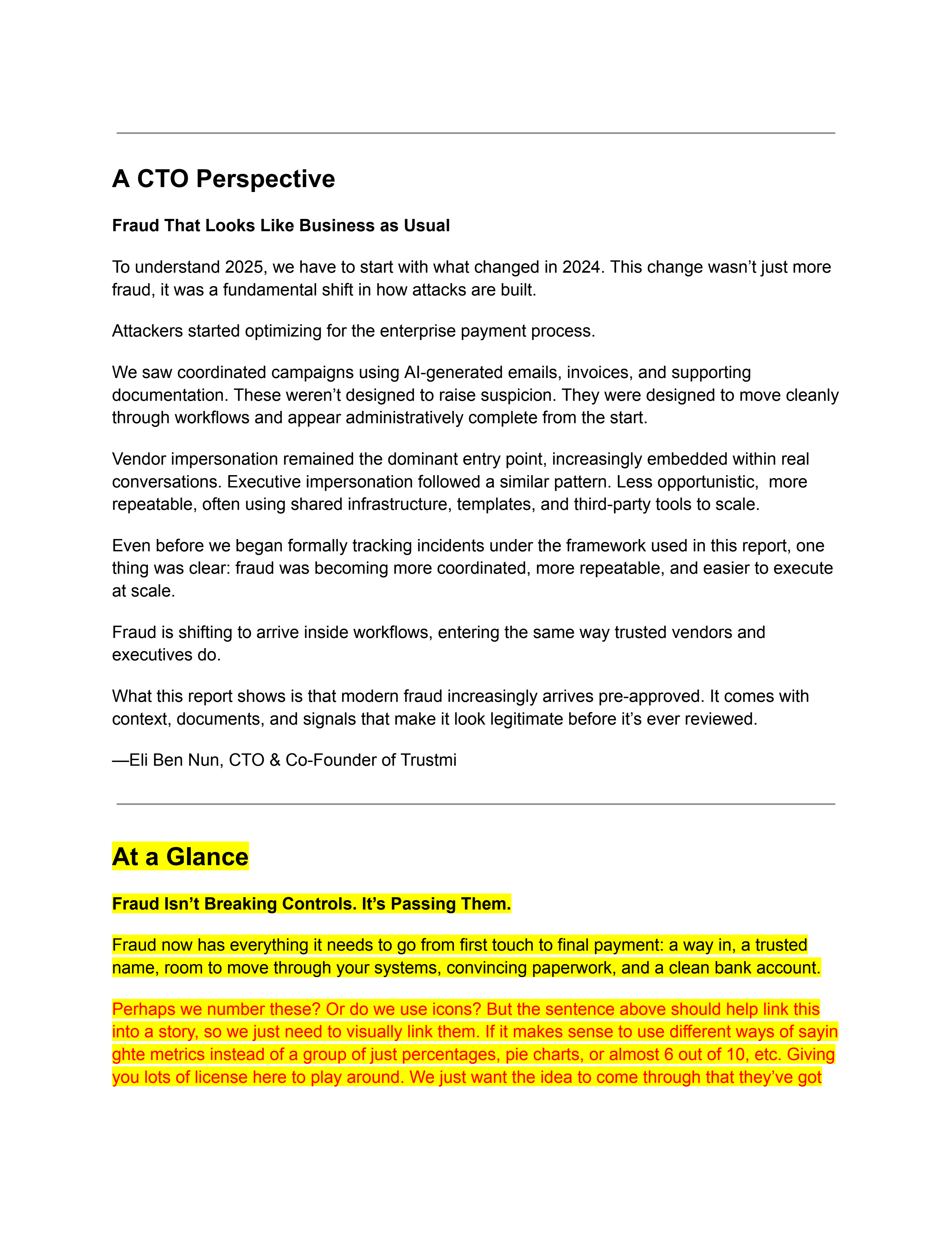 Brief - CTO Perspective