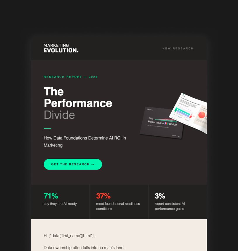 The Performance Divide report campaign