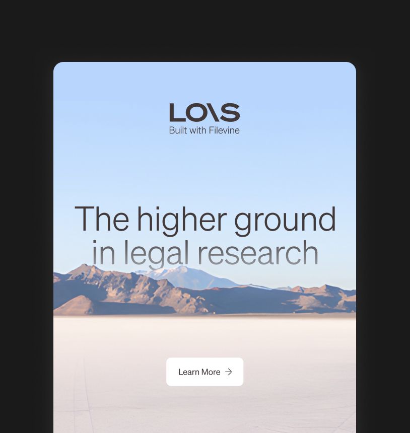 LOIS legal research campaign creative