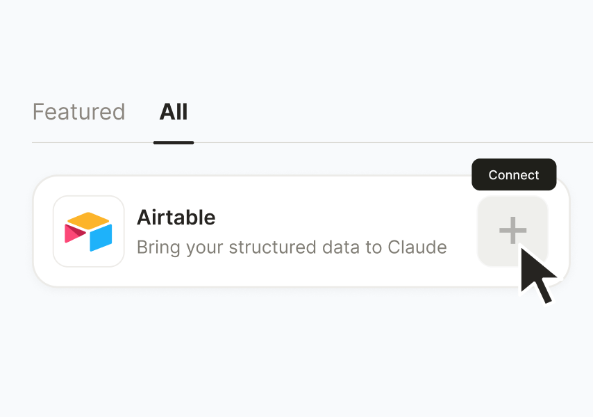 Connect Airtable integration