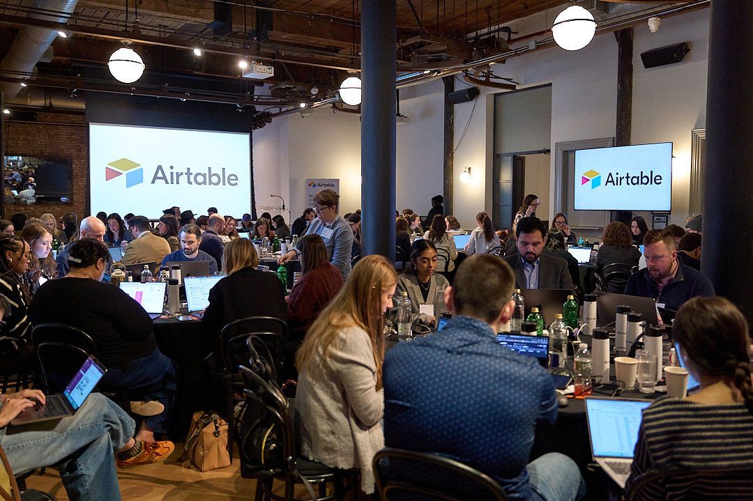 Builders at the Airtable Buildathon NYC event