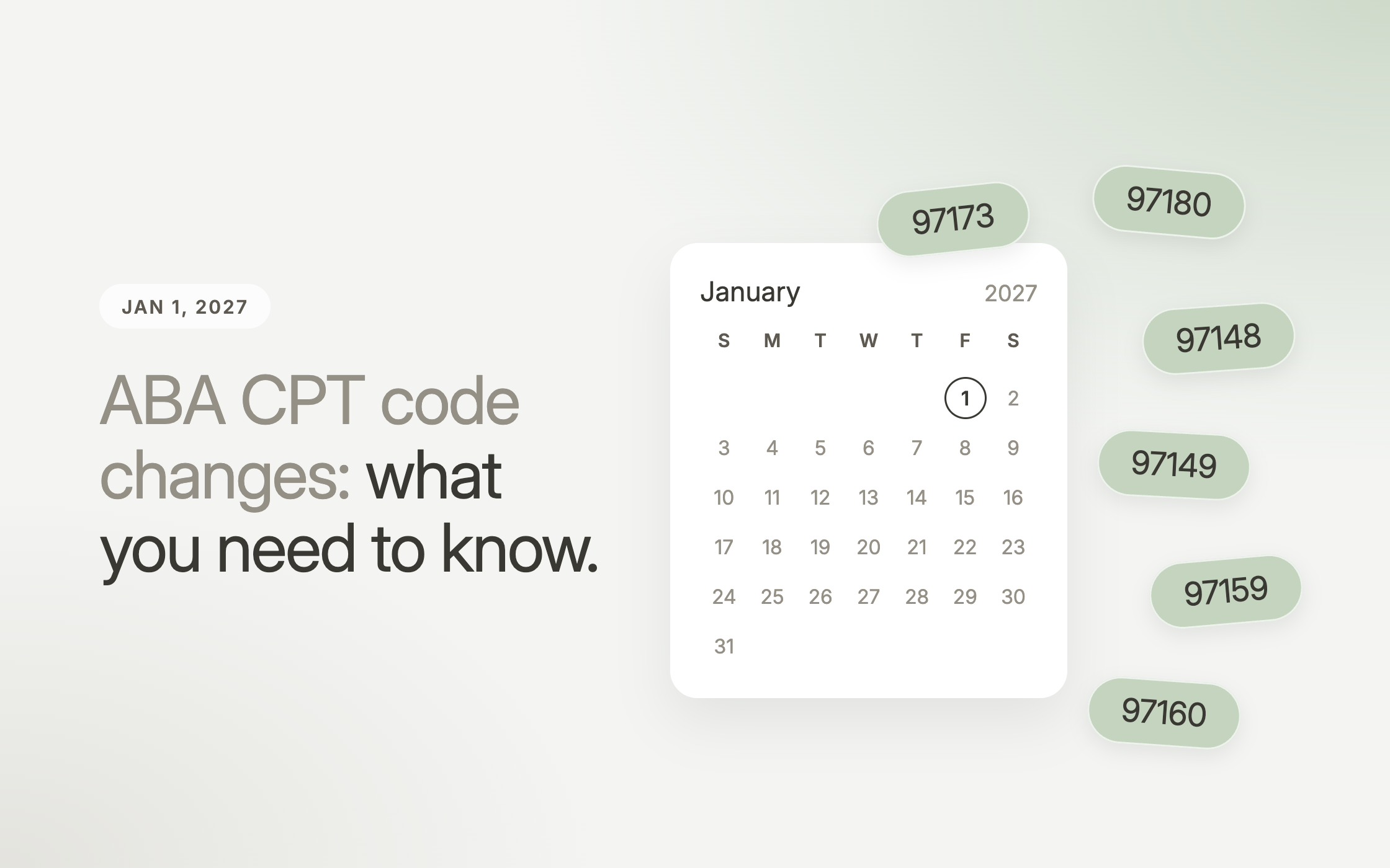 The 2027 ABA CPT Code Changes: Six New Codes and What They Mean for Your Billing