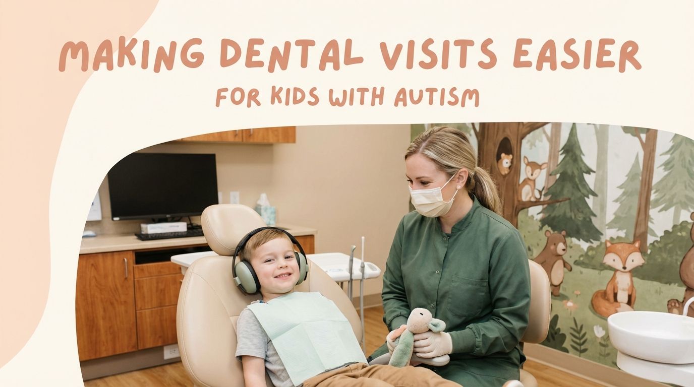 Child at a welcoming dental office