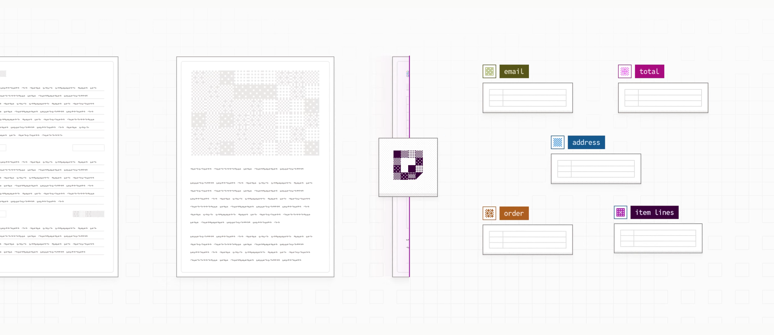 Document extraction workflow infographic