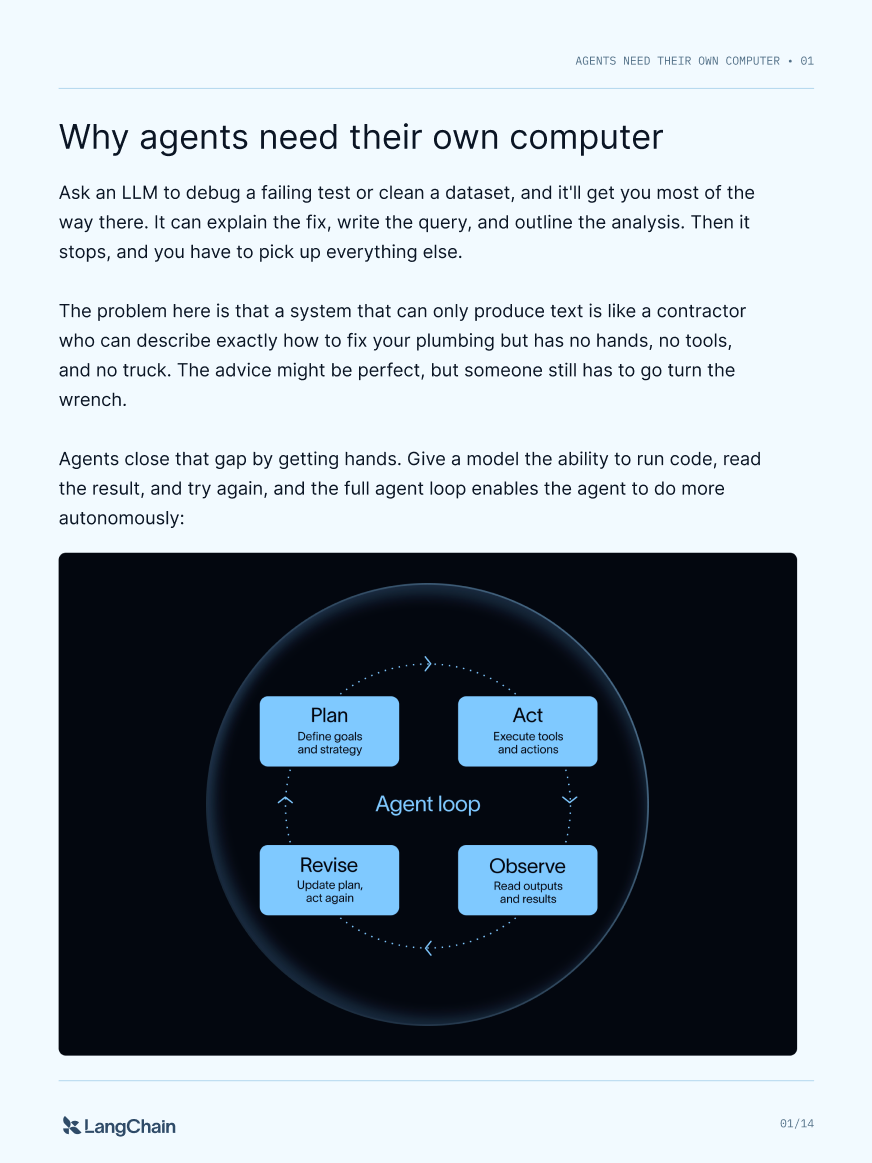Guide page 1: Why agents need their own computer