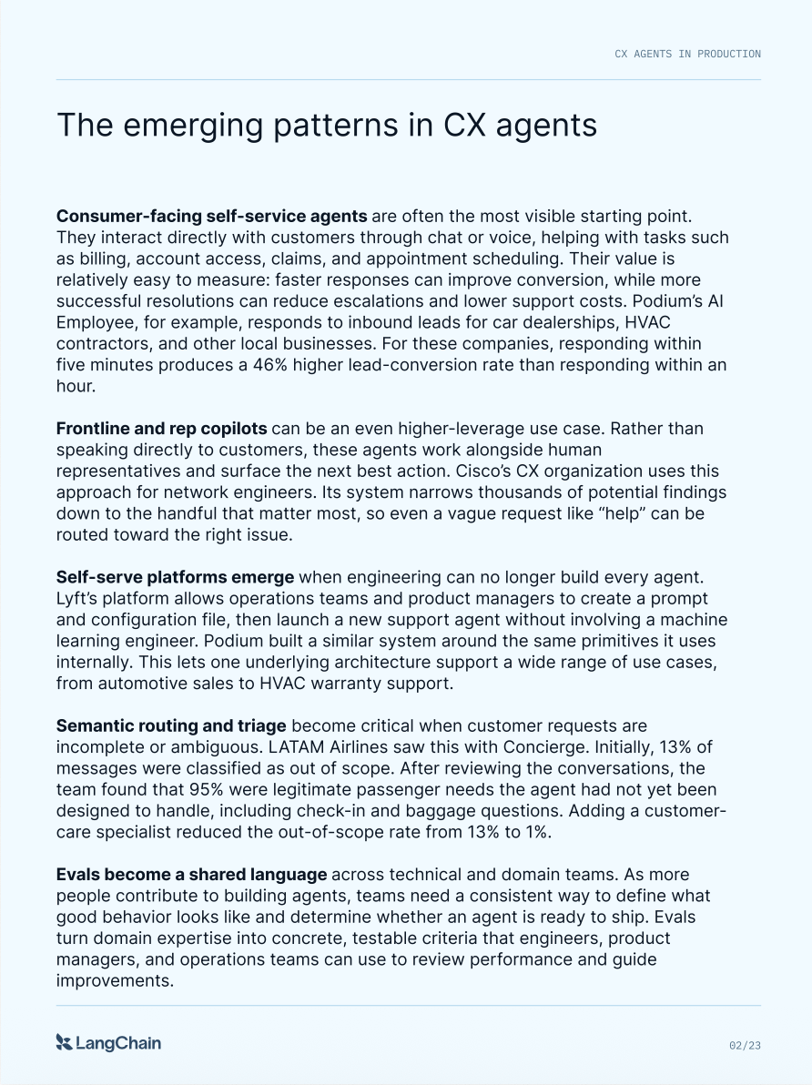Guide page: The emerging patterns in CX agents