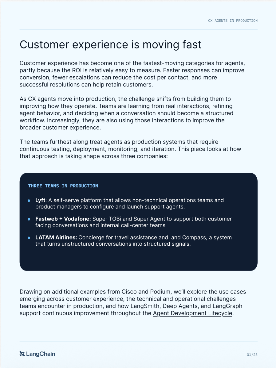 Guide page: Customer experience is moving fast