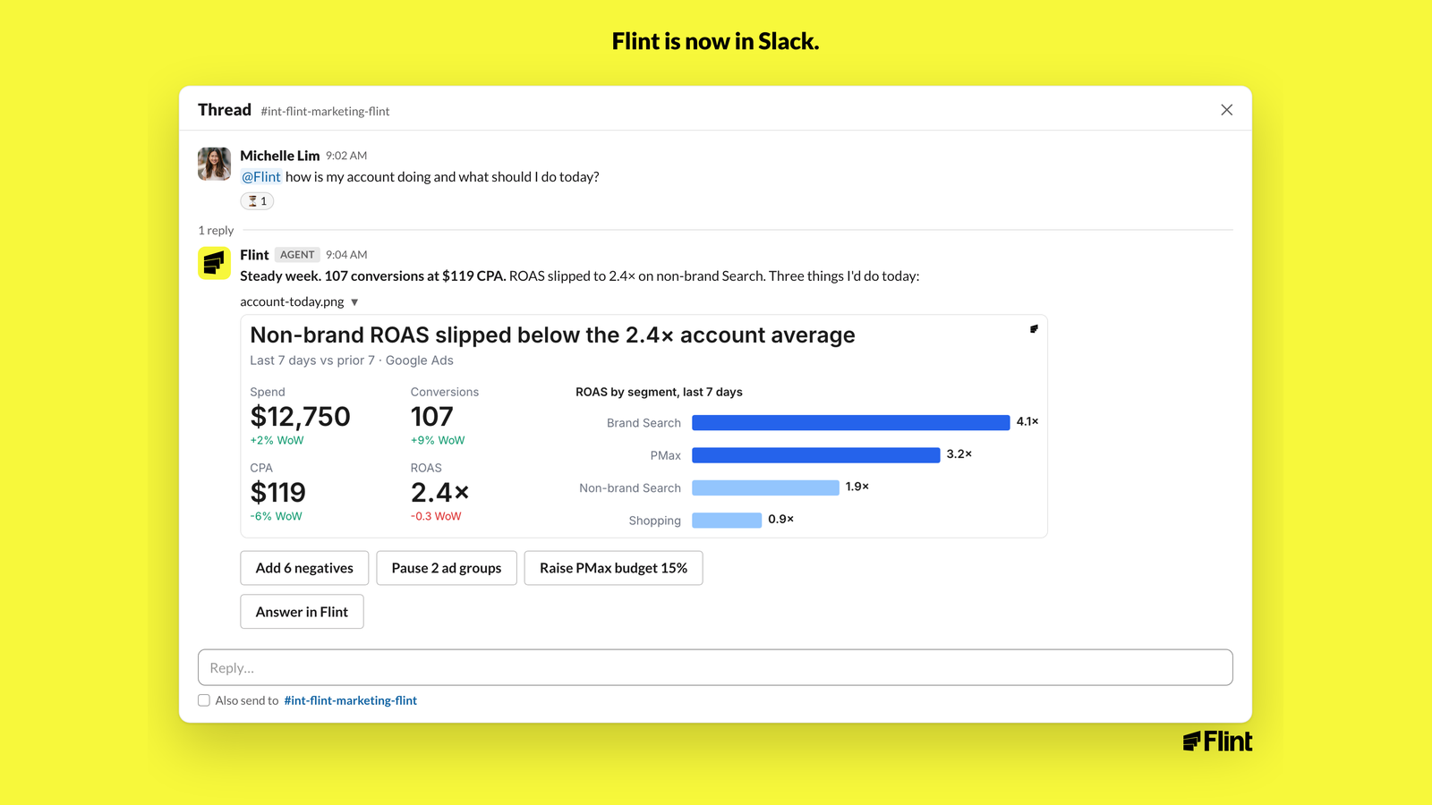 Flint is now in Slack