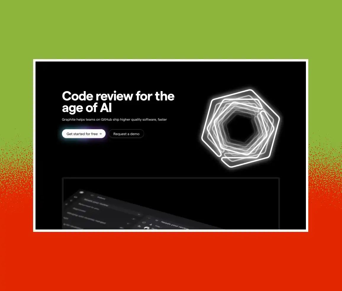Graphite Landing Page Mockup