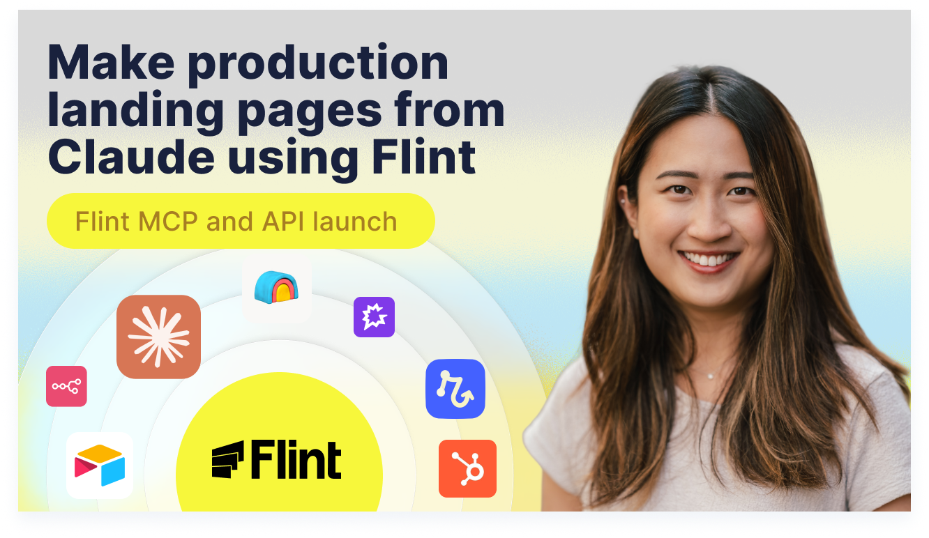 Make production landing pages from Claude using Flint - MCP and API launch