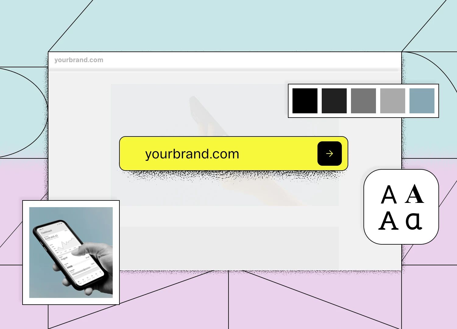URL input interface mockup