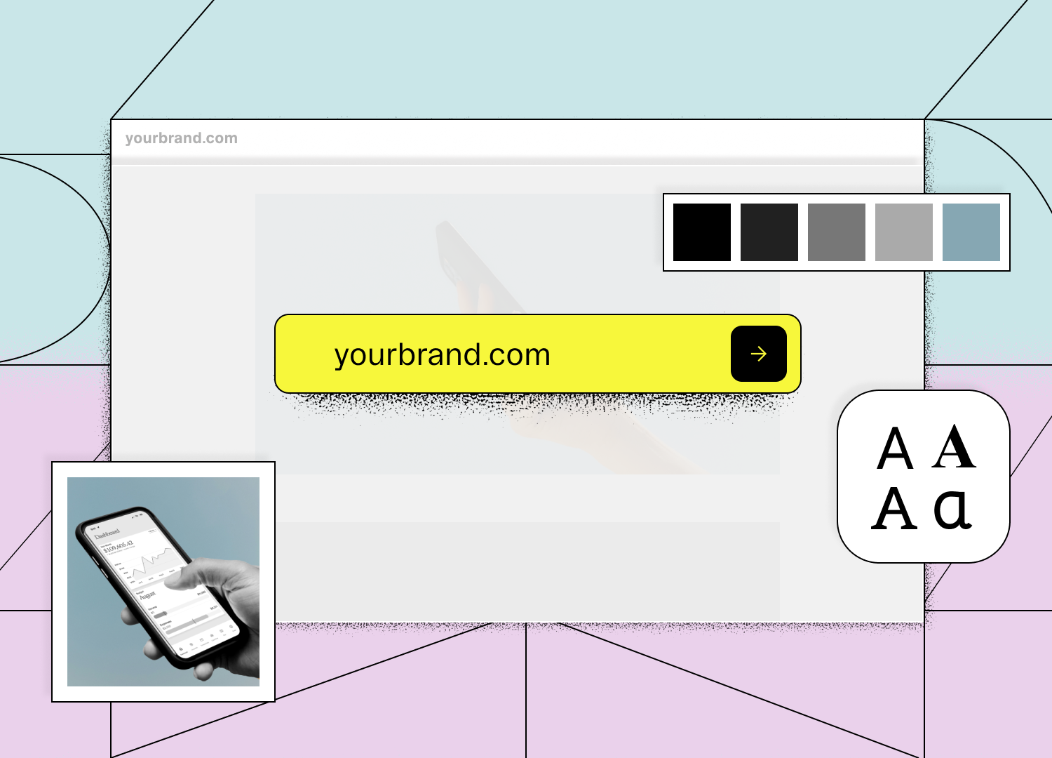 URL input interface mockup