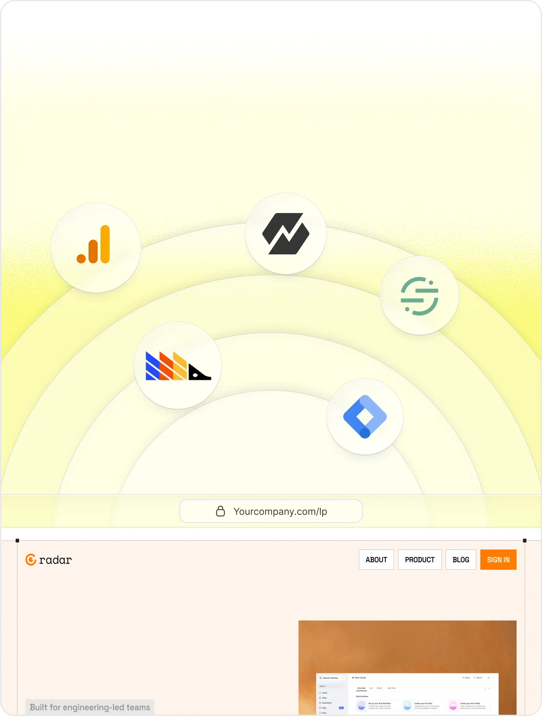 Integrates with any analytics or A/B testing tools