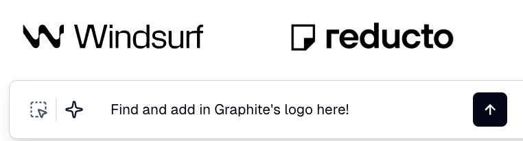 Example of third-party logos automatically fetched by Flint, showing Windsurf and Reducto logos